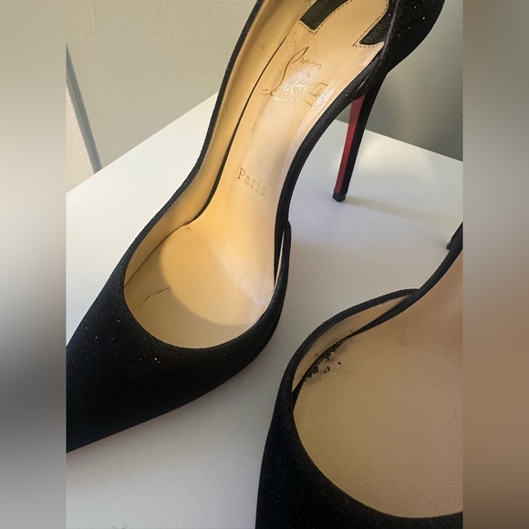 Christian Louboutin Black Heels size 37.5 - Picture 7 of 8
